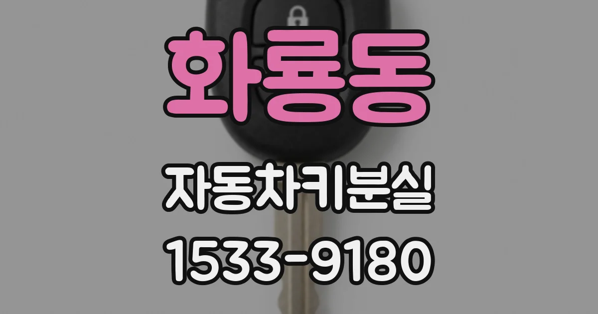 화룡동 자동차키분실