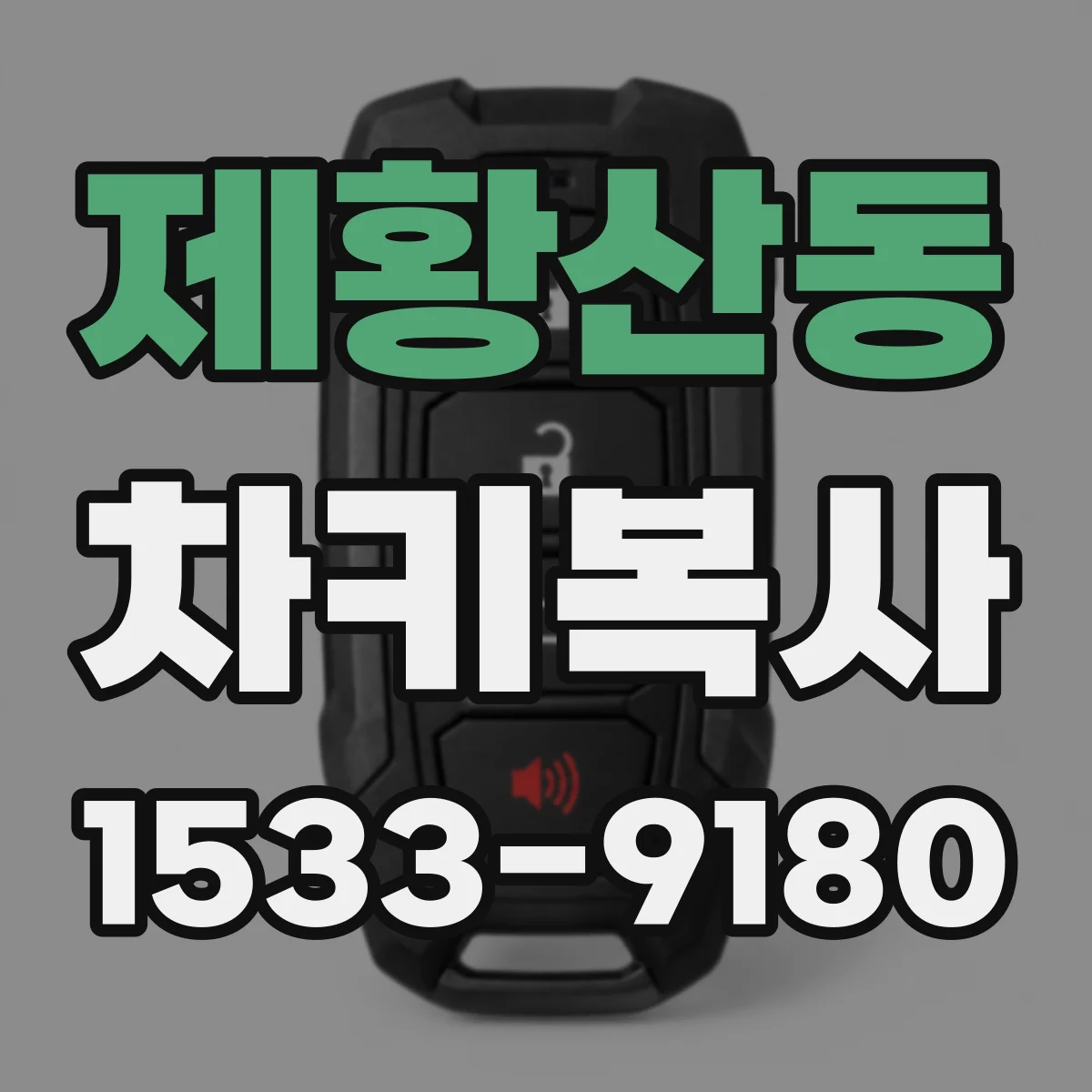 제황산동 차키복사