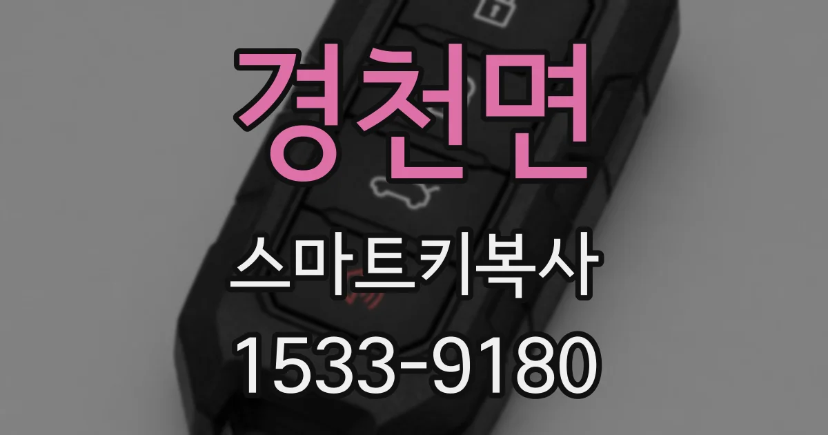 경천면 스마트키복사