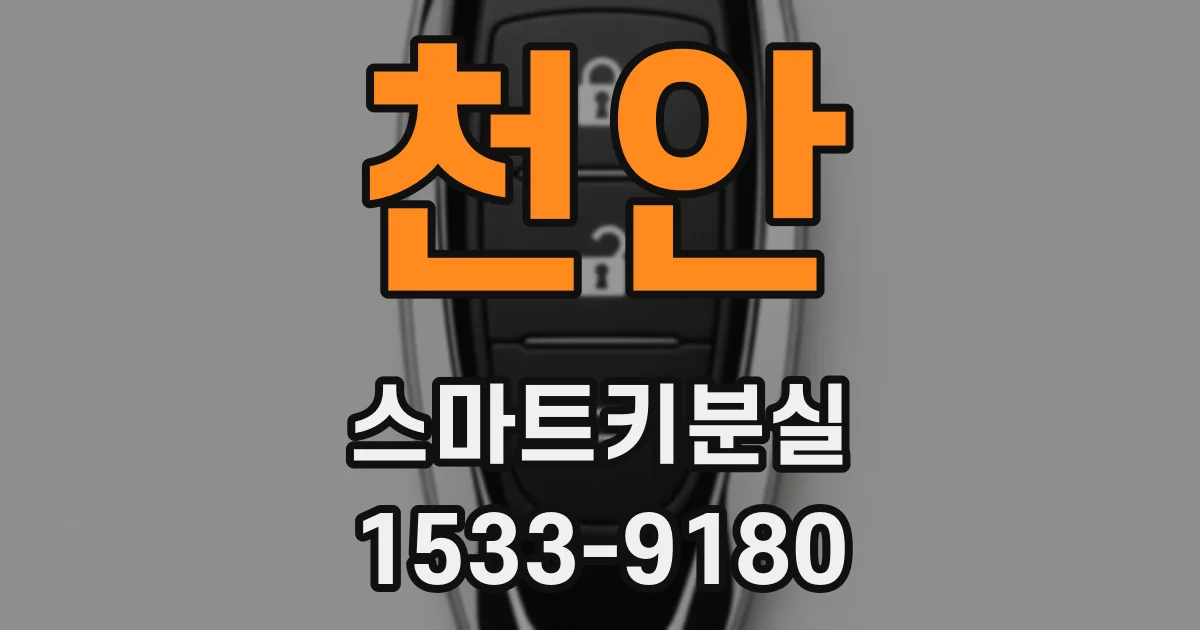 천안 스마트키분실