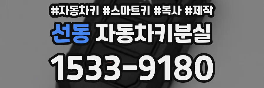 선동 자동차키분실
