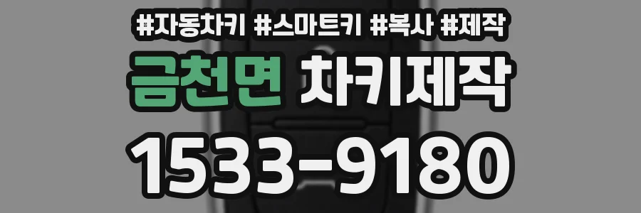 금천면 차키제작
