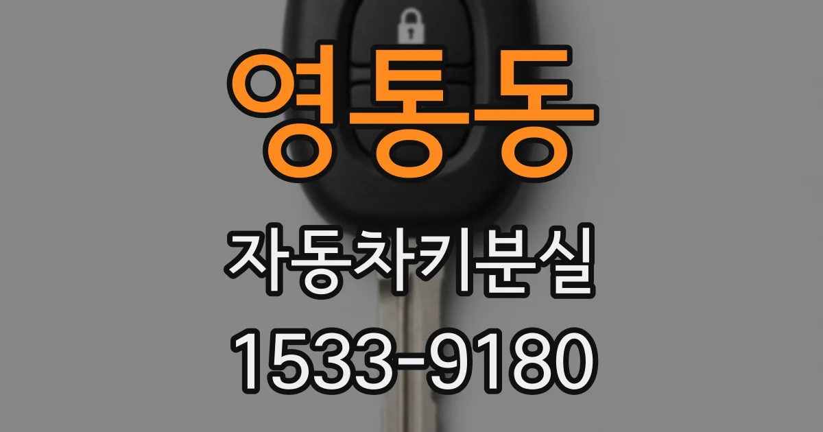 영통동 자동차키분실