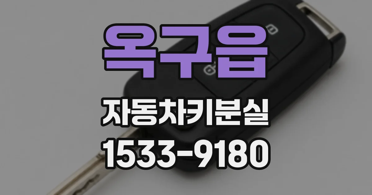 옥구읍 자동차키분실
