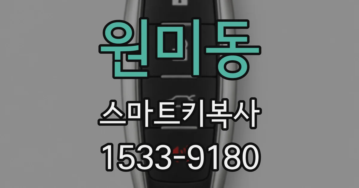 원미동 스마트키복사