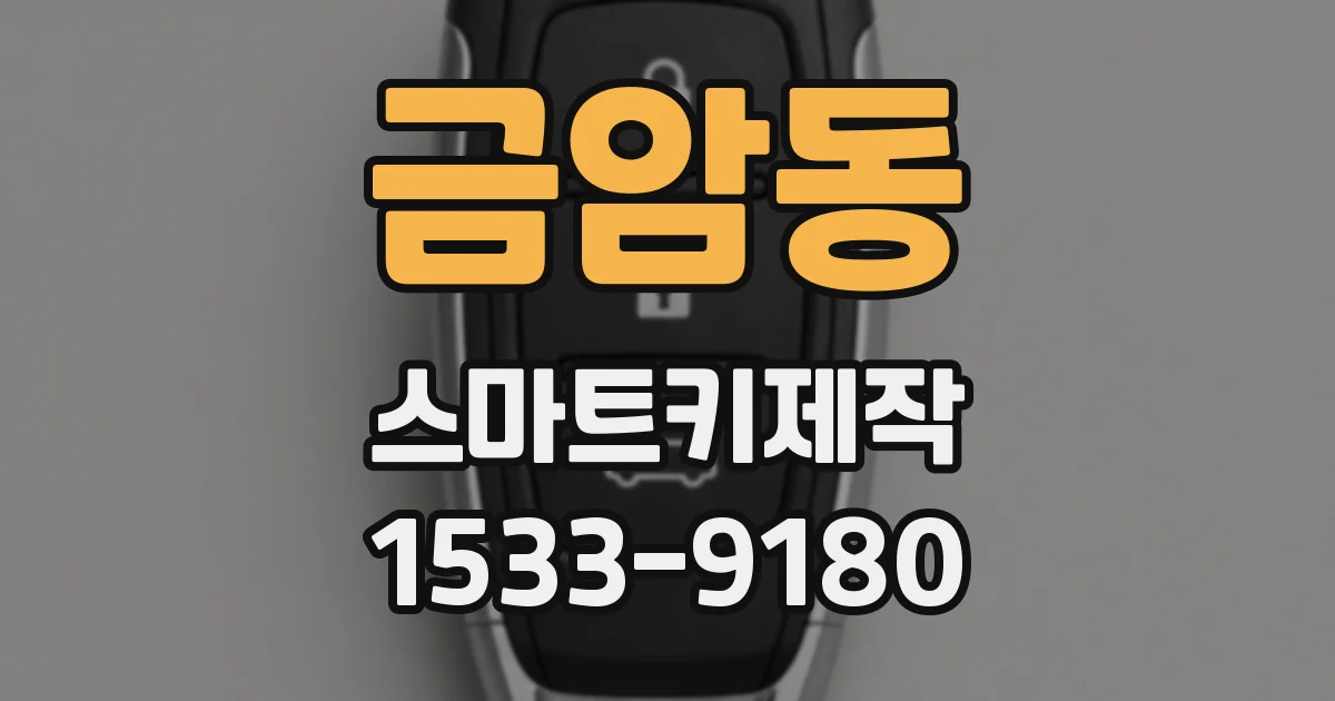 금암동 스마트키제작