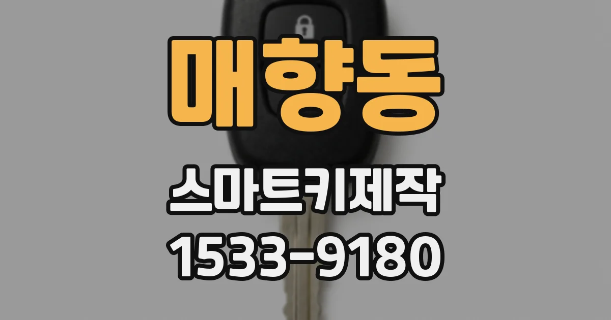 매향동 스마트키제작