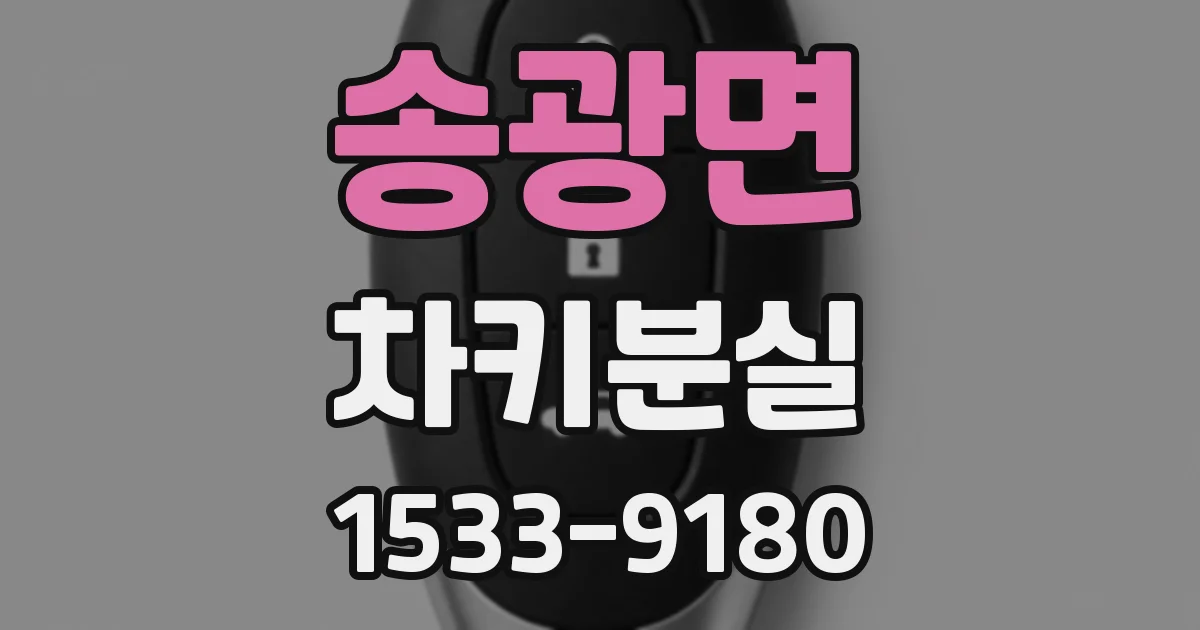 송광면 차키분실