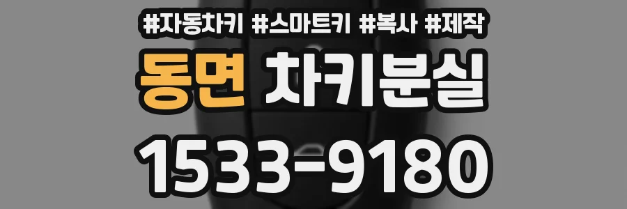 동면 차키분실