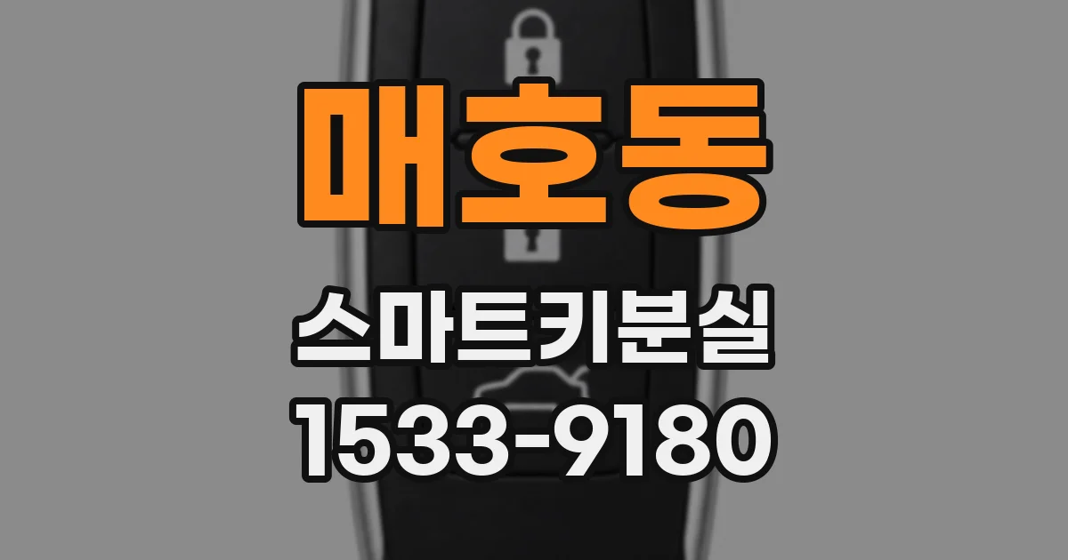 매호동 스마트키분실