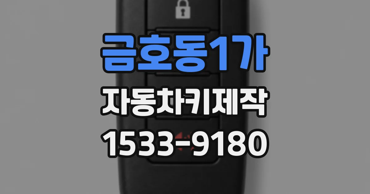 금호동1가 자동차키제작