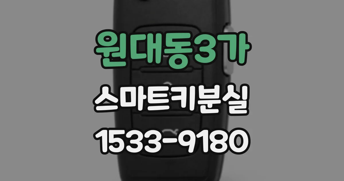 원대동3가 스마트키분실