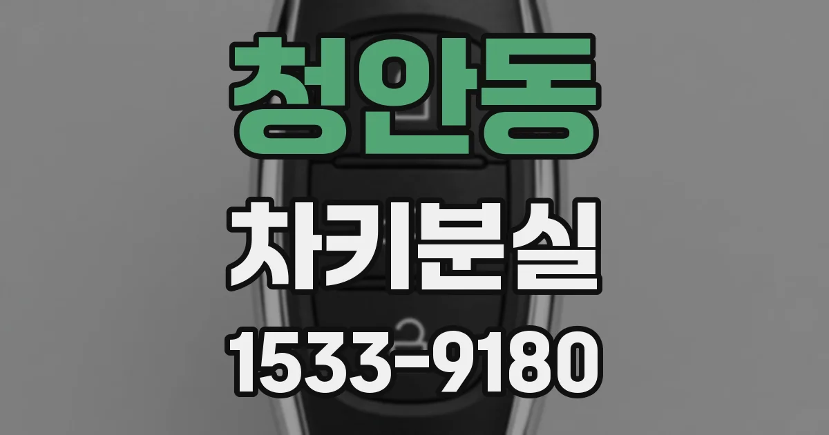 청안동 차키분실