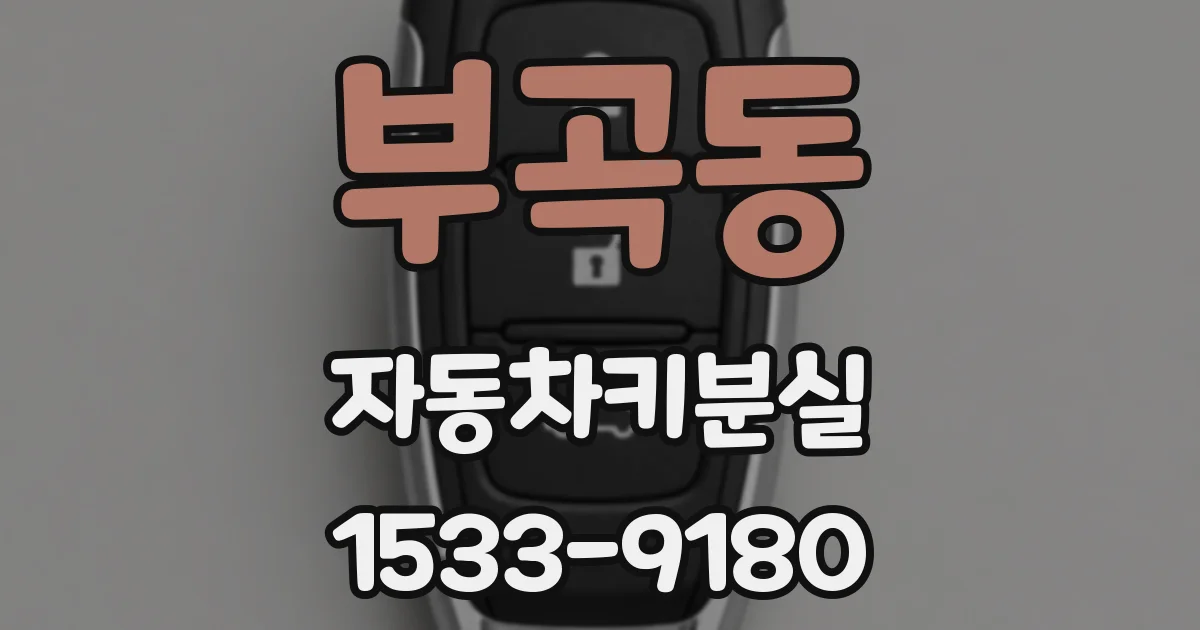 부곡동 자동차키분실