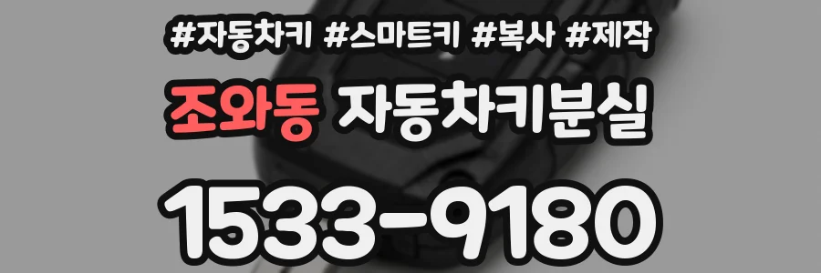 조와동 자동차키분실