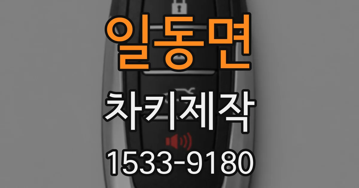 일동면 차키제작