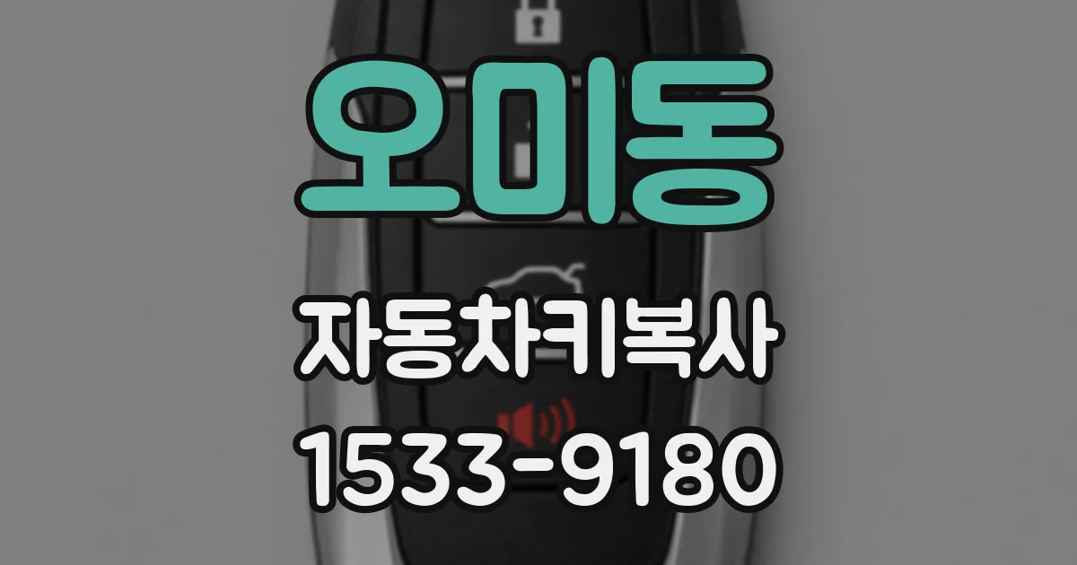 오미동 자동차키복사