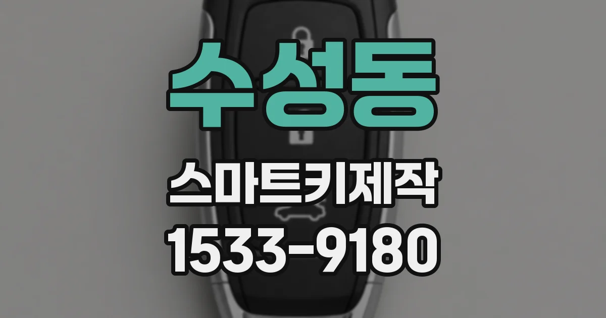 수성동 스마트키제작