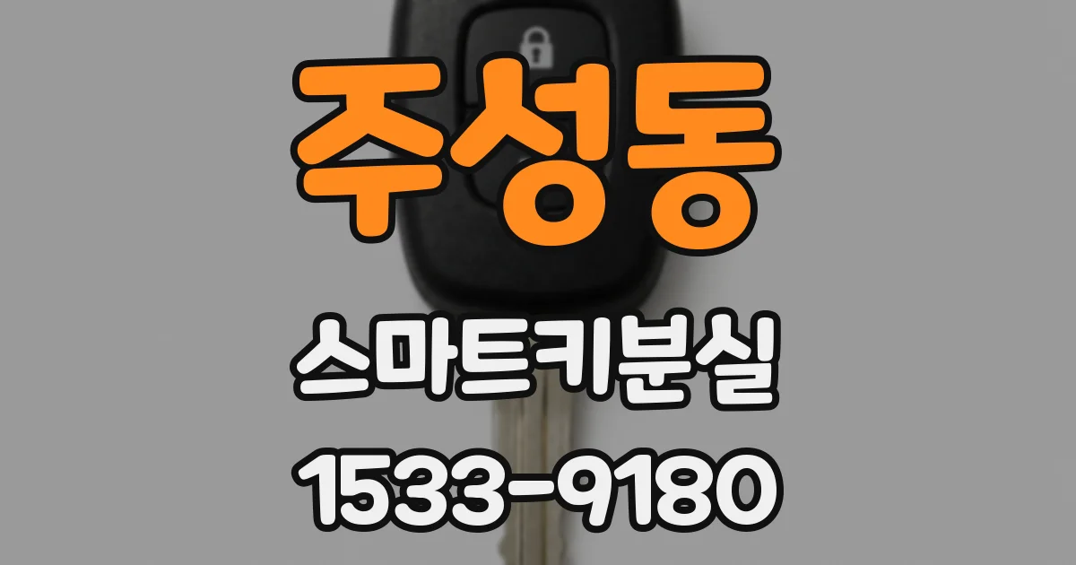 주성동 스마트키분실