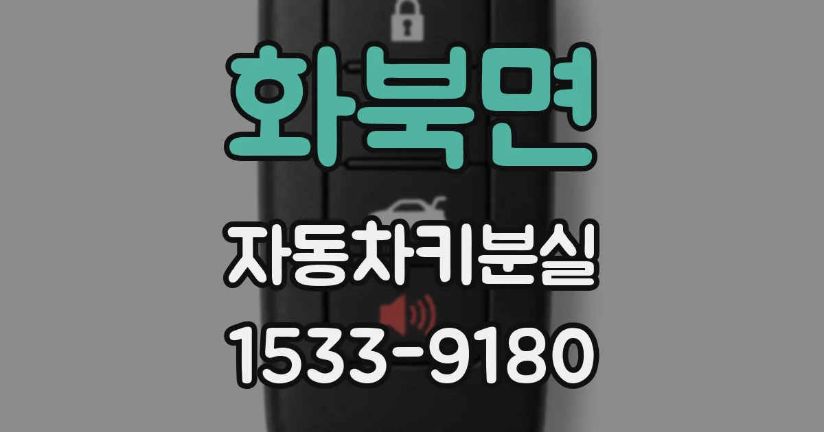화북면 자동차키분실