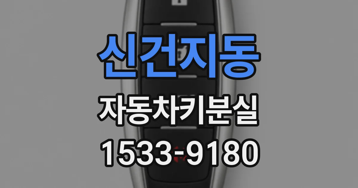 신건지동 자동차키분실