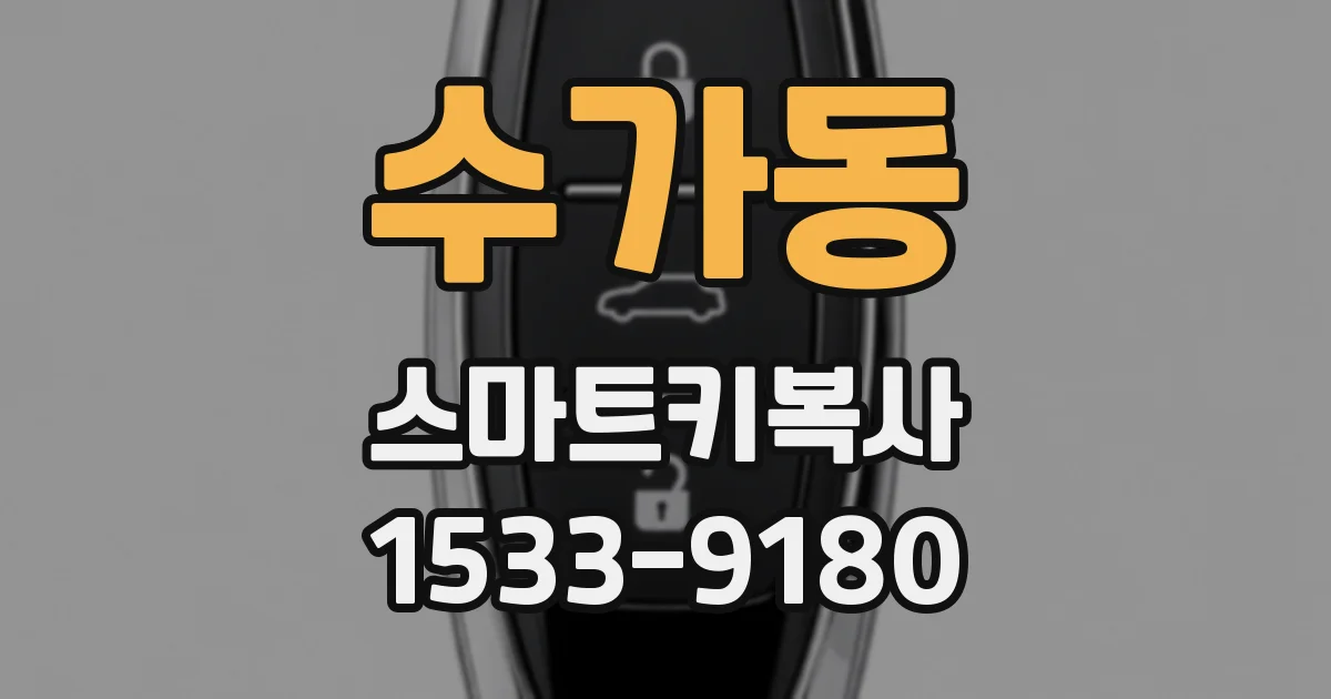 수가동 스마트키복사
