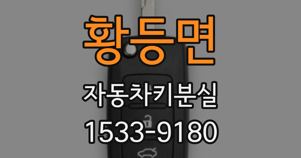 황등면 자동차키분실
