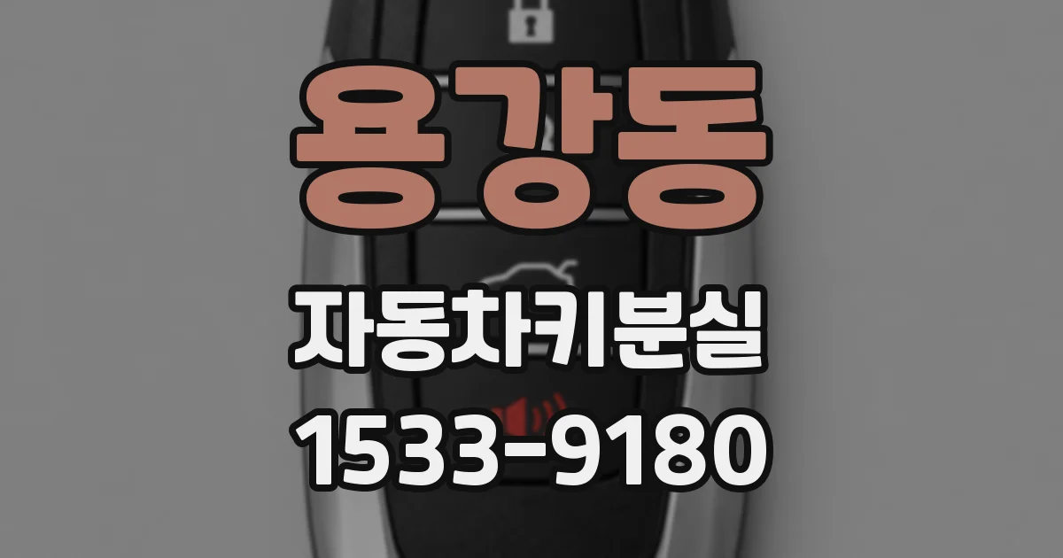용강동 자동차키분실