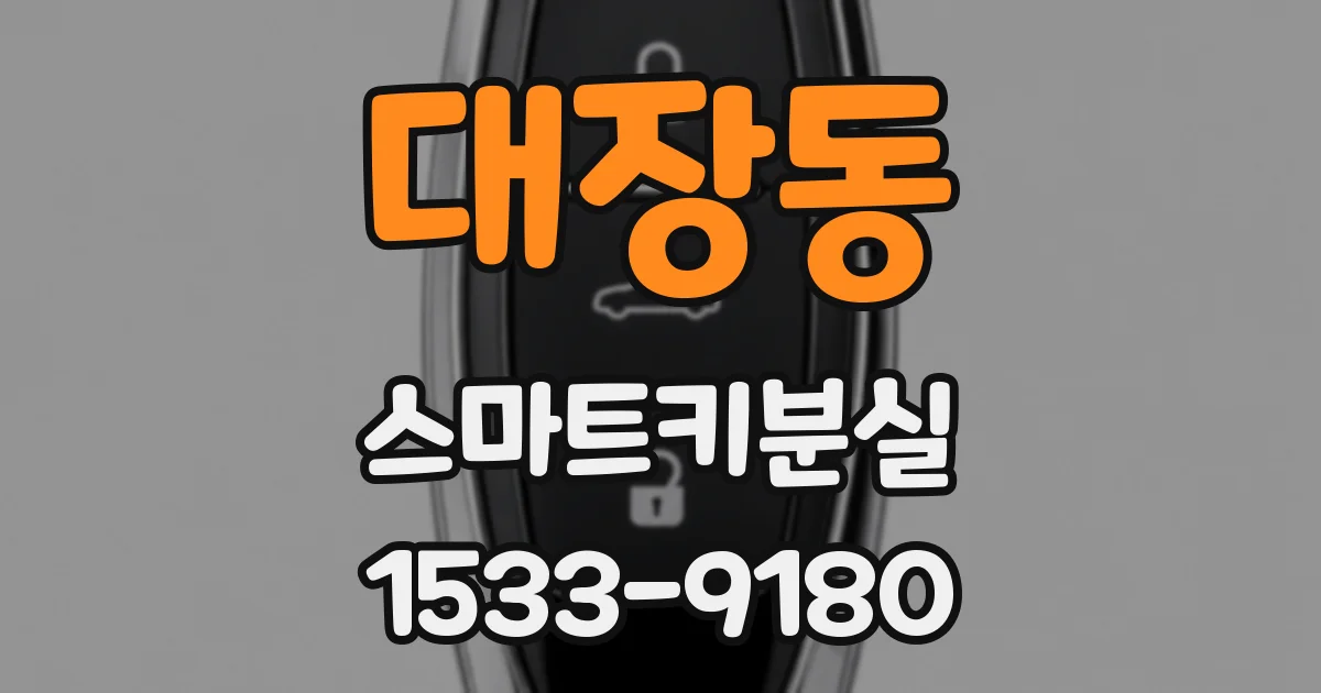 대장동 스마트키분실