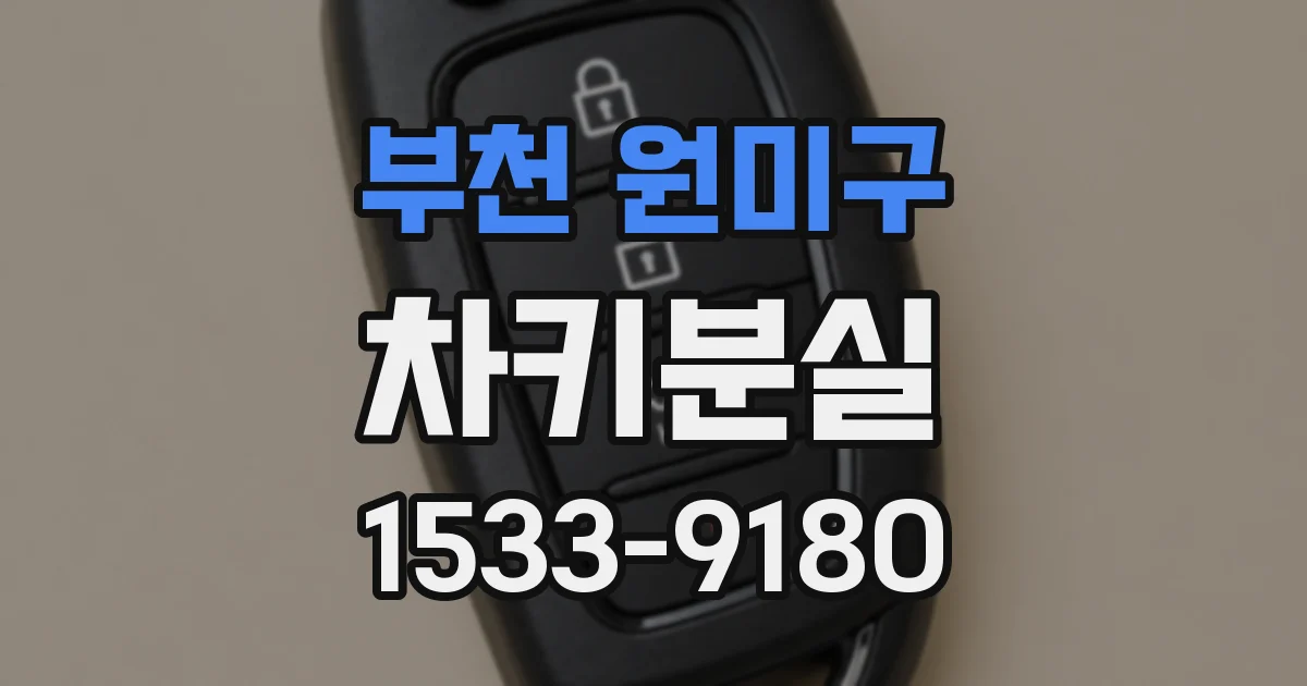 부천 원미구 차키분실