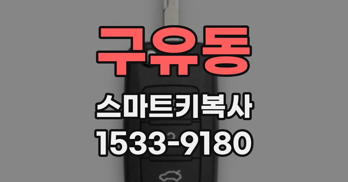 구유동 스마트키복사