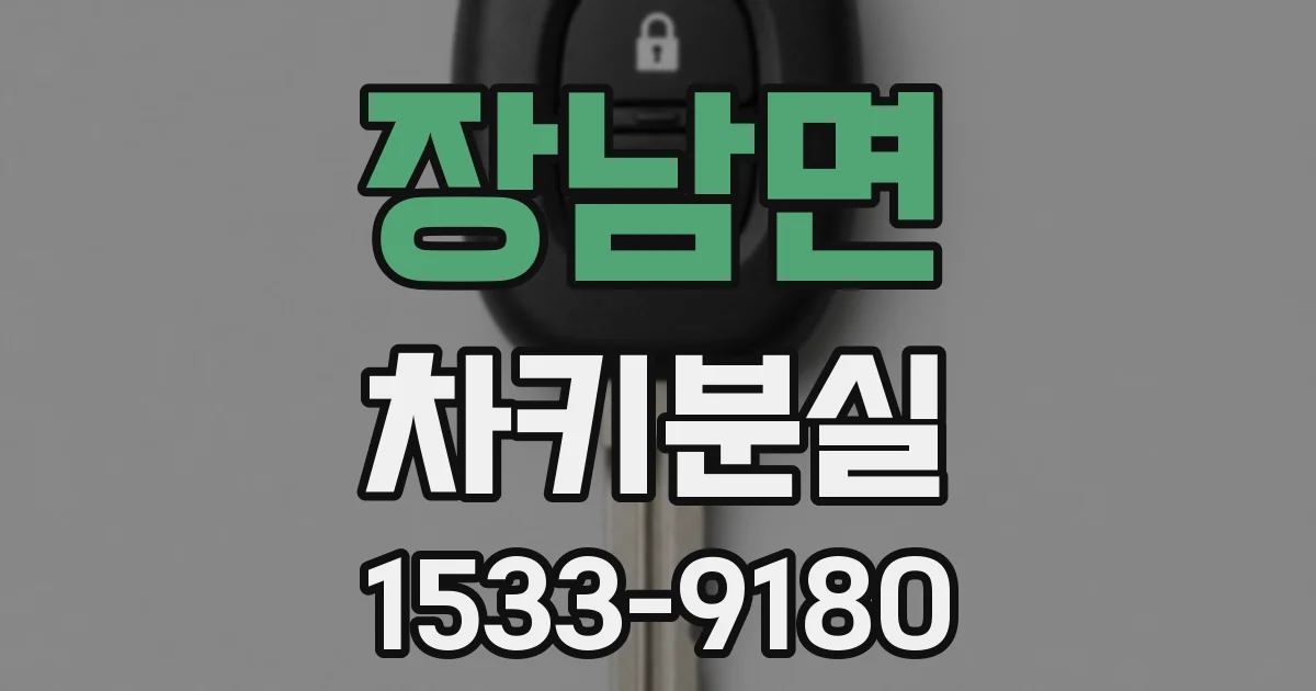 장남면 차키분실