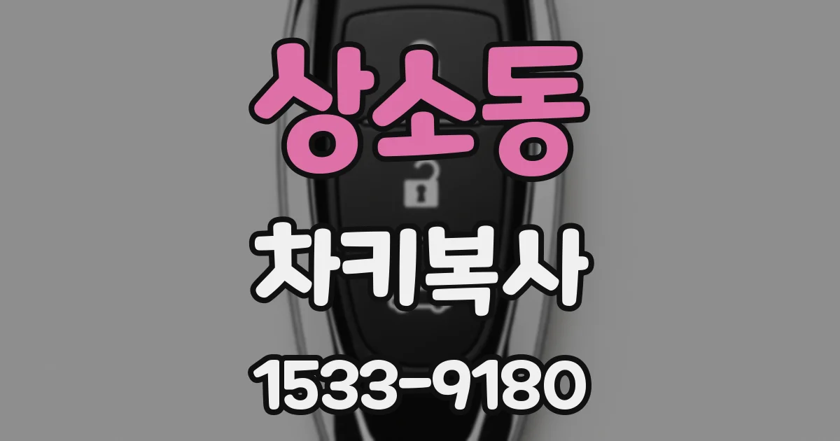 상소동 차키복사