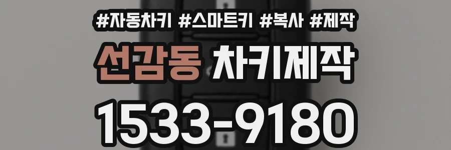 선감동 차키제작