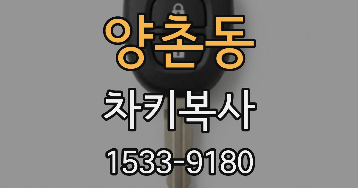 양촌동 차키복사