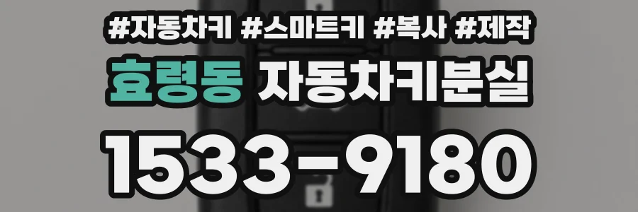 효령동 자동차키분실