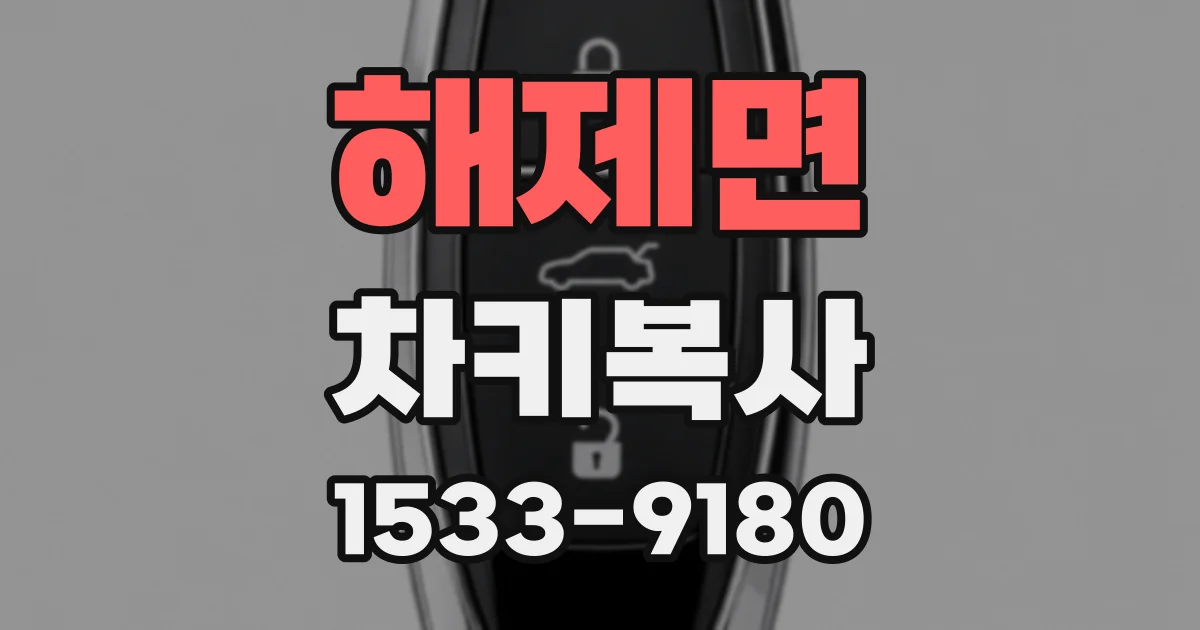 해제면 차키복사