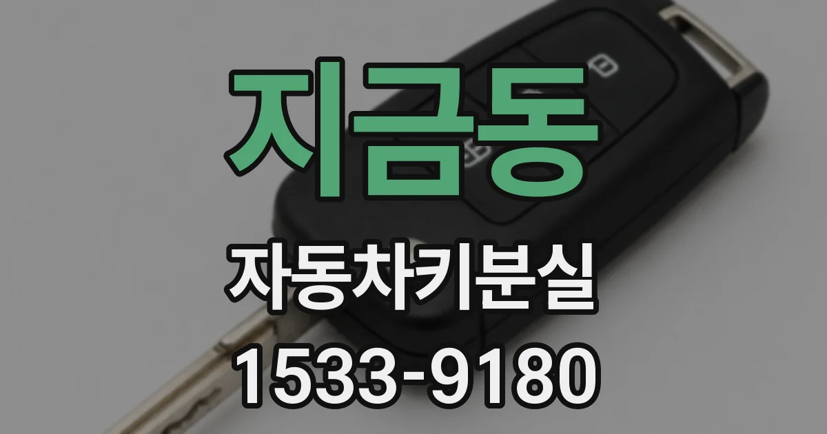 지금동 자동차키분실