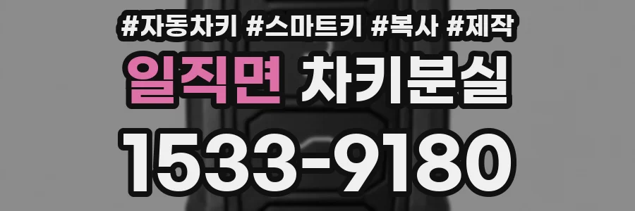 일직면 차키분실