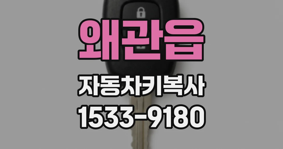 왜관읍 자동차키복사