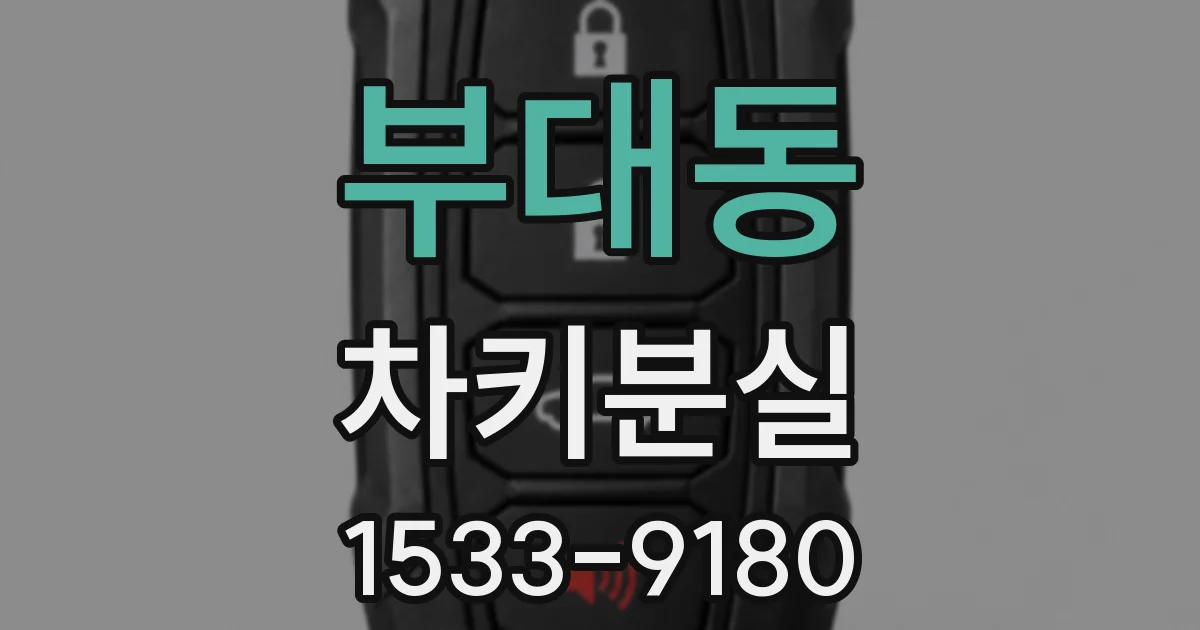 부대동 차키분실