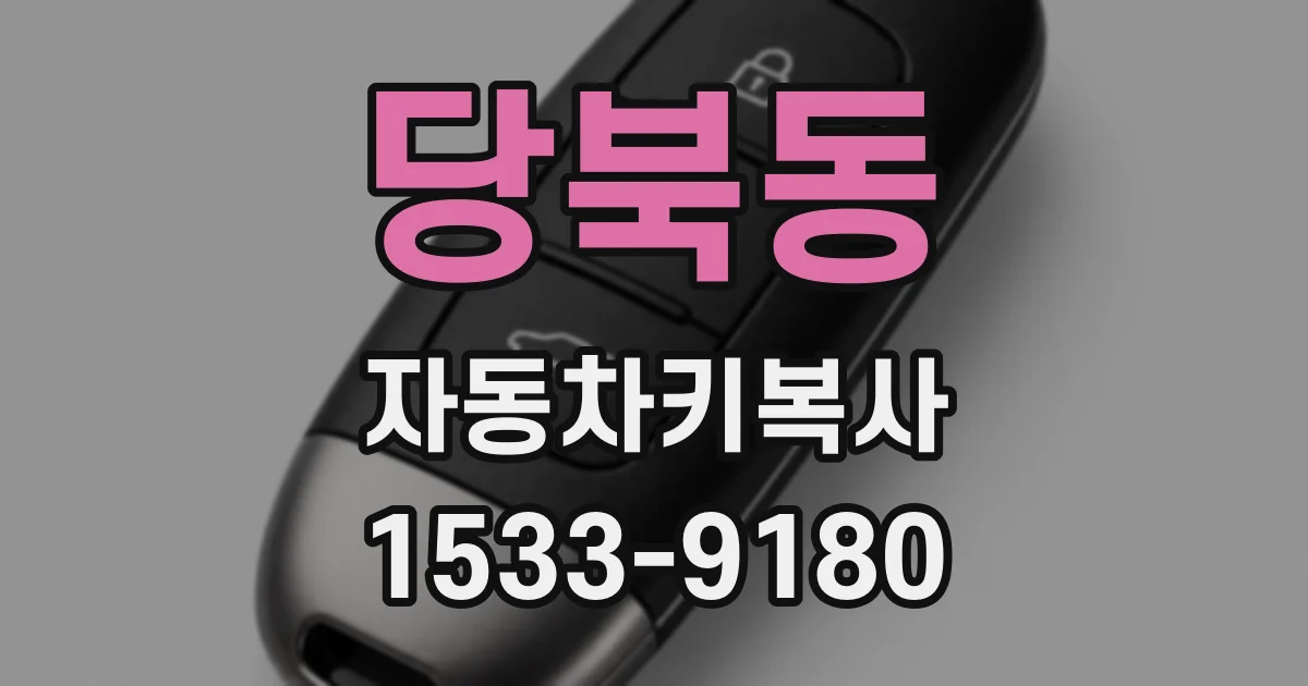 당북동 자동차키복사