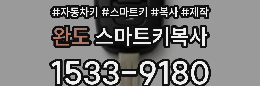완도 스마트키복사