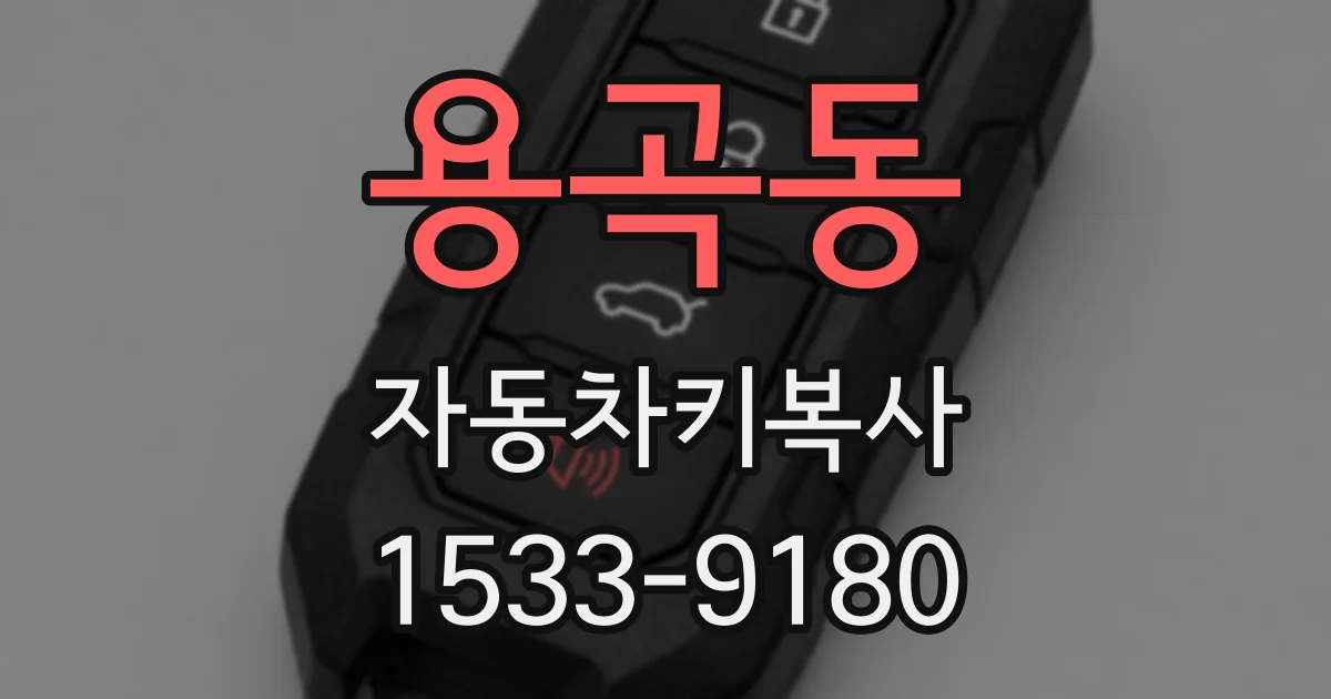 용곡동 자동차키복사