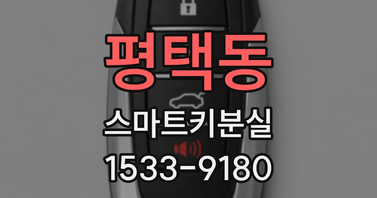 평택동 스마트키분실