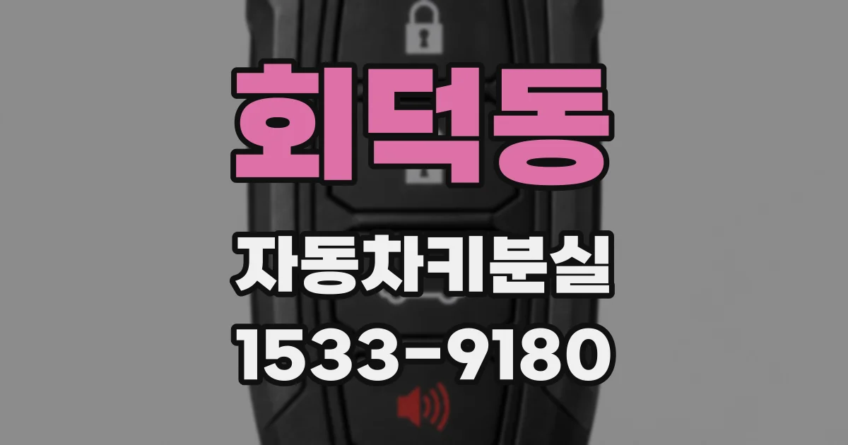 회덕동 자동차키분실