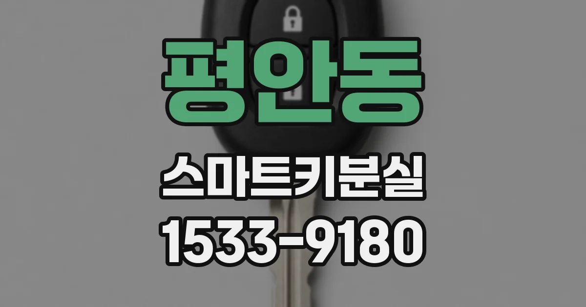 평안동 스마트키분실