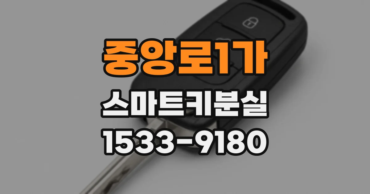 중앙로1가 스마트키분실