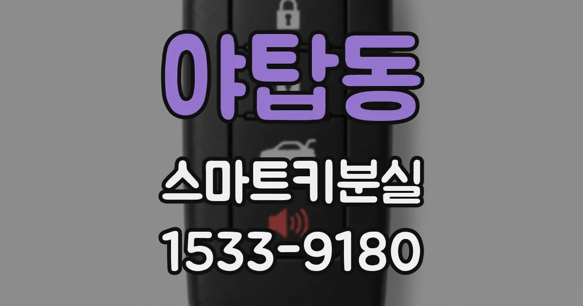 야탑동 스마트키분실