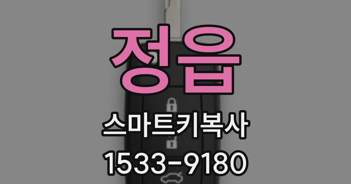 정읍 스마트키복사